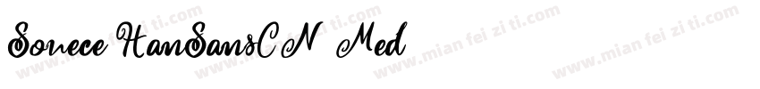 Souece HanSansCN Med字体转换